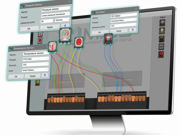 MIOS-CT-Geräteanschluss Intuitive Oberfläche des MIOS-CT zur einfachen Konfiguration der Sensoren & Aktoren