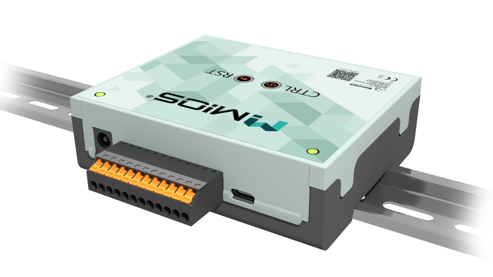 M!OS Hardware auf Hutschinenmodul